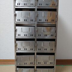 値下げしました 集合郵便受 郵便ポスト 収納 ラック　昭和レトロ
