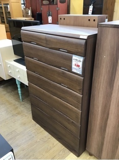 KP-39【ご来店頂ける方限定】ハイチェスト　ブラウン