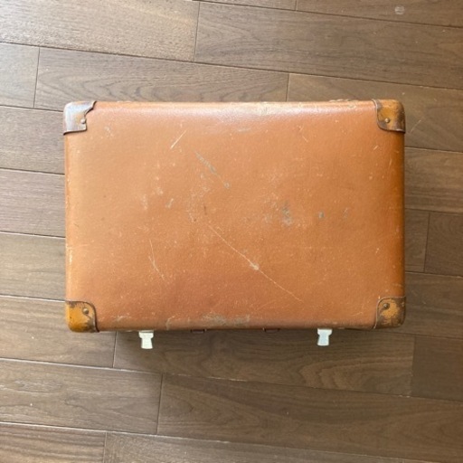 ビンテージ　トランク　革　ロンドン製