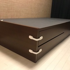 【取りに来てくれる方限定0円】収納付きシングルベット