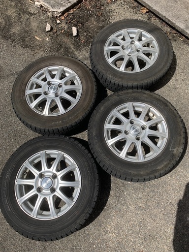 アルミホイール付きスタッドレス　145/80/R13
