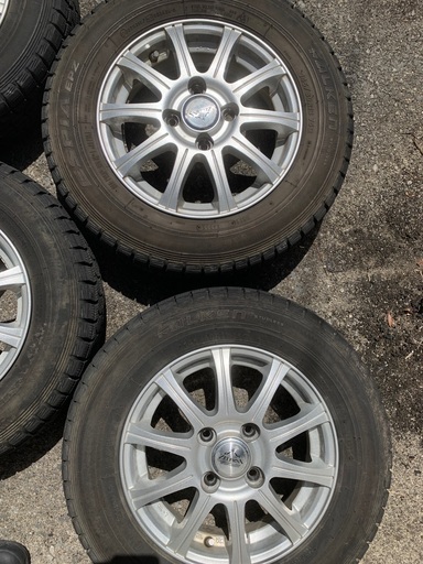 アルミホイール付きスタッドレス　145/80/R13