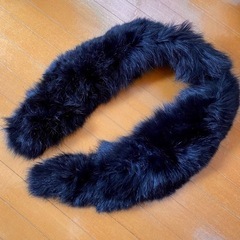 【無料】リアルファー マフラー 首巻きの画像