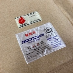 無料！防炎毛布☆日本防炎協会カロンエコ毛布☆防災の画像