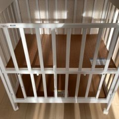 KATOJI ベビーベッド　ミニタチベッド　ホワイト