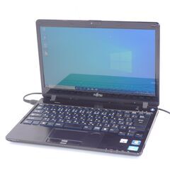 中古良品 13インチ 日本製 ノートパソコン 富士通 SH54/G 高速SSD Wi-Fi有 第2世代 Core i3 4GB DVDRW 無線 カメラ Windows10 Office 