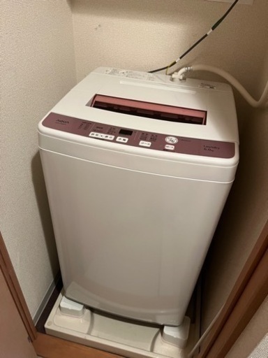 AQUA 6kg全自動洗濯機 AQW-KS6E（2016年製）3000円
