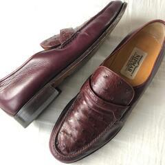 美品 NIPMAR イタリア製 オーストリッチ ローファー 7の画像