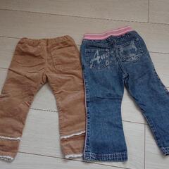 パンツ2枚セット 95サイズ 生地厚めの画像