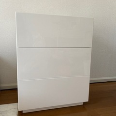 フランフラン 鏡面調 ドロワーチェスト 3段 