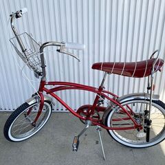 AVIREX 自転車 ビーチクルーザー AV-201SR レッド AVIREX アヴィレックス 自転車 ビーチクルーザー バナナシート