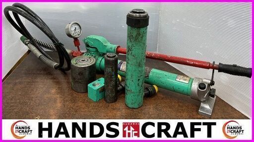 【引取限定】大阪ジャッキ　TWA-0.7　ハンドポンプ　ジャッキ4個付属　E10S20　E5S1.5　E?S7.5　C8650?