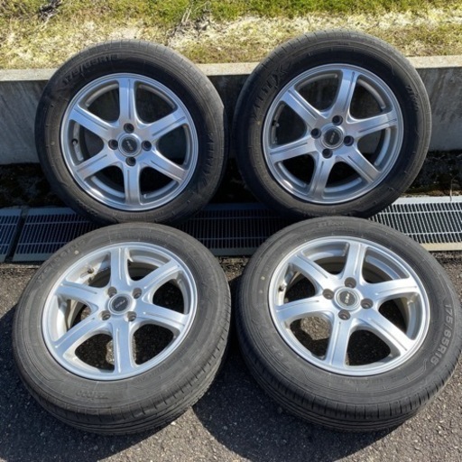 【中古】夏タイヤホイール4本セット　175/65R15