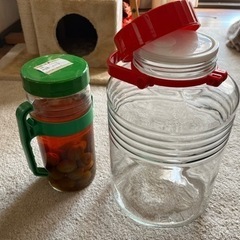 差し上げます。　梅酒瓶