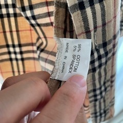 バーバリー長袖メンズの画像