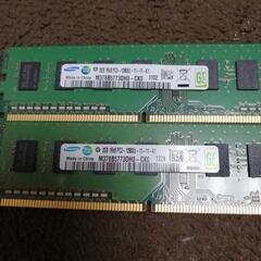 SAMSUNG  PC3- 12800U 2GB 2枚セット の画像