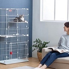 【引き取りの方限定】アイリスオーヤマ スリムキャットケージの画像