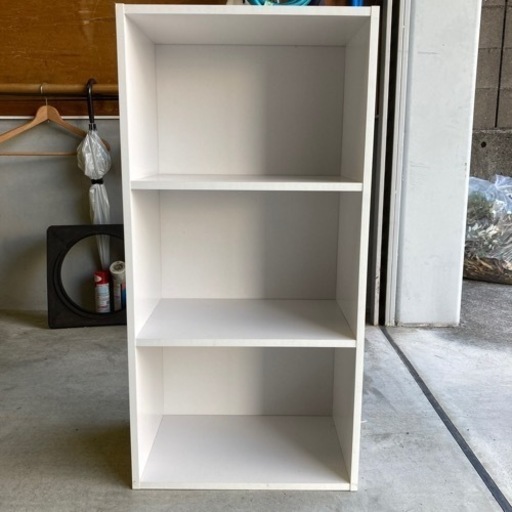 美品　木製 3段 カラーボックス 収納棚 本棚 幅44cm×奥行29cm×高さ88cm