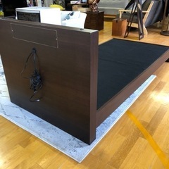 シングルベット　ローベット　フレームのみ！　ブラウンの画像