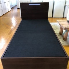 シングルベット　ローベット　フレームのみ！　ブラウンの画像