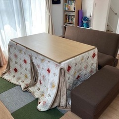 (購入者決定)ニトリ　引き出し付きダイニングコタツ布団付き