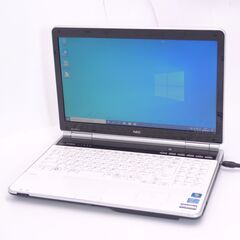 中古美品 15インチ ノートパソコン NEC PC-LL850DS6W 新品高速SSD搭載 Wi-Fi有 第2世代 Core i7 8GB Blu-ray 無線 Windows10 Office 