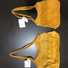 【新品未使用】EARTH MADEハンドバッグ(スウェード)