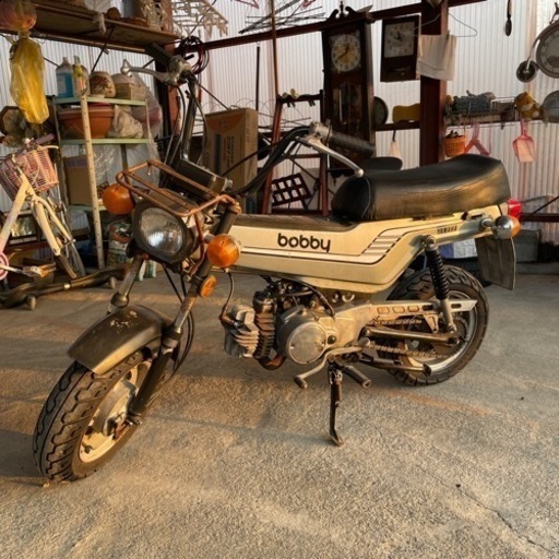 超希少！YAMAHAボビー 実働書類付き モンキー ゴリラ シャリー ダックス バンバンよりも！！ 社外チャンバー付き　レストアベース