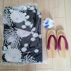 ✿お値下げ✿ 浴衣 下駄  髪飾りセットの画像