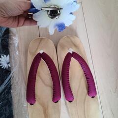 ✿お値下げ✿ 浴衣 下駄  髪飾りセットの画像