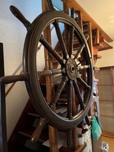 木製舵輪