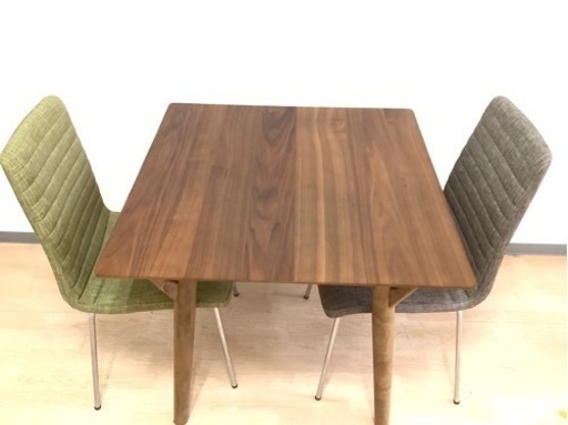 ダイニング3点セット　ブラウン　ニトリ【トレファク南柏店】