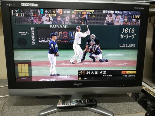 シャープ(AQUOS)★32V型液晶テレビ★2009年製★LC-32E5★リモコン付　☆管理4091130