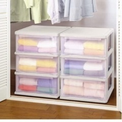 【お願いです無料で持っていって下さい！】なんでも収納3段ケース（除菌済）の画像