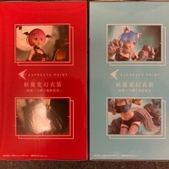 Re:ゼロ　ラムとレムのフィギュアのセットの画像