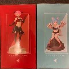 Re:ゼロ　ラムとレムのフィギュアのセットの画像