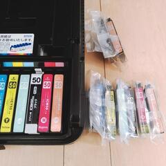 EPSON プリンター EP-801A ジャンク +互換インク14本