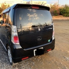 ワゴンRスティングレー79800キロ車検有黒ナビETCカメラ付修復無の画像