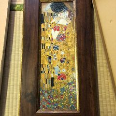 クリムトの「接吻」壁掛け