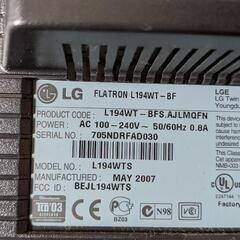 19インチ モニター美品 LGの画像