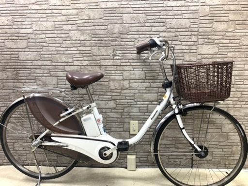 新生活応援SALE 東京23区配達無料　2017年モデル　新基準 Panasonic パナソニック ビビDX 12Ah リチウム 電動自転車☆中古☆パナ 26インチ ②