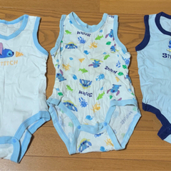 ディズニー スティッチ 肌着 ロンパース 3枚セット 90cm