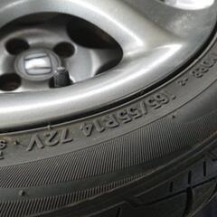 165/65R14夏タイヤ HONDA純正アルミの画像