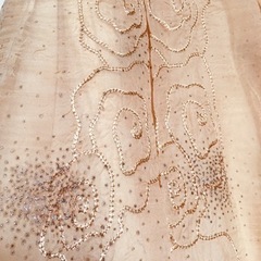 値下げ　美品　ビーズと刺繍が綺麗なスカートの画像