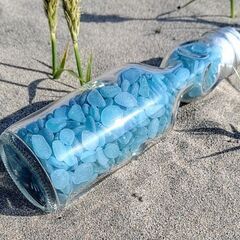 時の流れシーグラス（小粒Ａランク青系 560個セット）