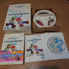 (商談中)Wii  マリオカート  ソフト+ハンドル+攻略本