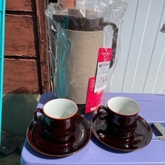 未使用　象印　ポットとコーヒーカップ2セット