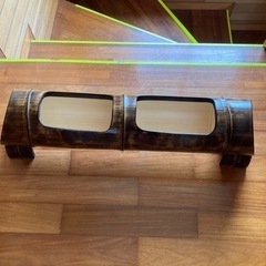 竹製の鉢植え
