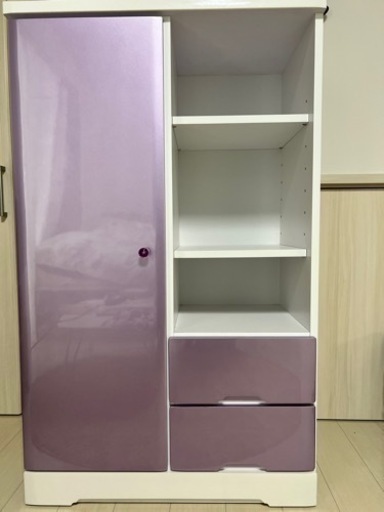 子供用収納棚 紫