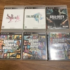 4/25最終値下げGWに処分予定PS3プレステ3プレイステーション3ソフトセット本体箱なしグラセフ、ファイナルファンタジー、コールオブデューティなどの画像